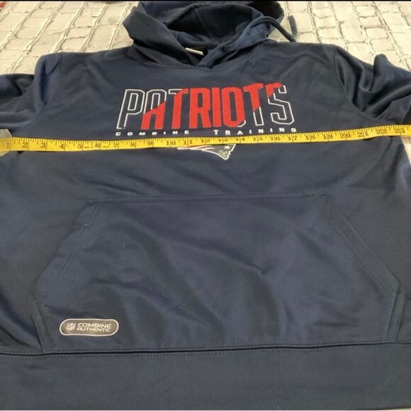 NFL Sweatshirt Hoodie Men's Size Large Navy New England Patriots Team Apparel - Picture 8 of 10